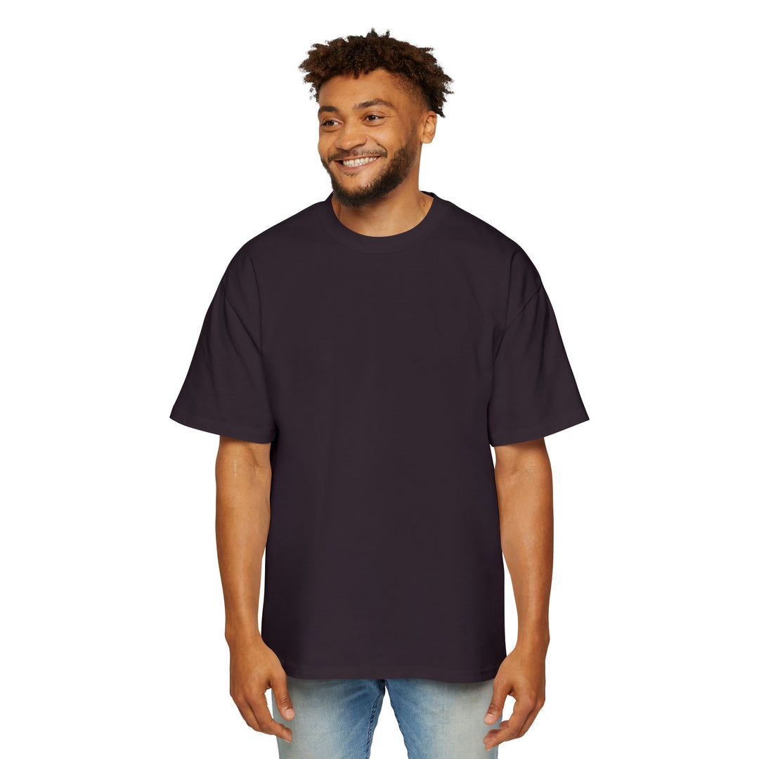 Men's Heavy Oversized Tee with Sugar Skull Design - Trendy Graphic T-Shirt for Casual Wear