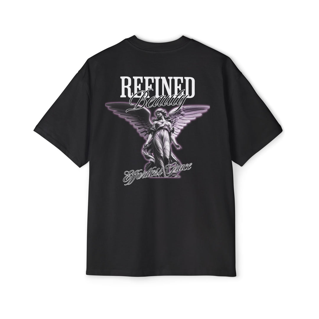 Men's Heavy Oversized Tee - Refined Beauty Graphic Shirt