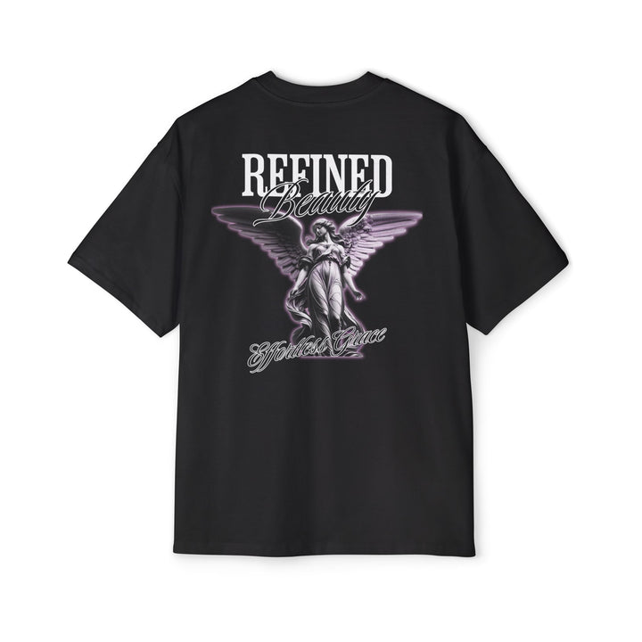 Men's Heavy Oversized Tee - Refined Beauty Graphic Shirt