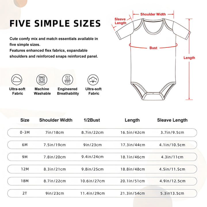 Short Sleeve Onesie Customized Services