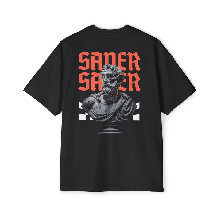 Men's Heavy Oversized Tee with Bold Graphic Design - Perfect for Casual Wear