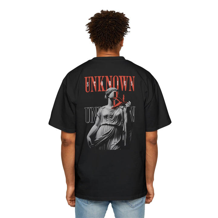 Men's Heavy Oversized Tee - STATUE OF LIBERTY Graphic Tee for Casual Style