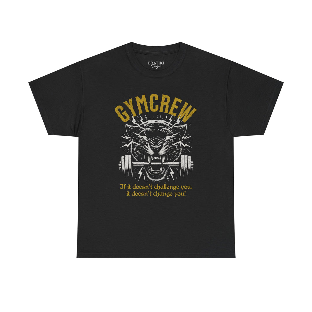 Gym Crew Motivational Unisex Heavy Cotton Tee