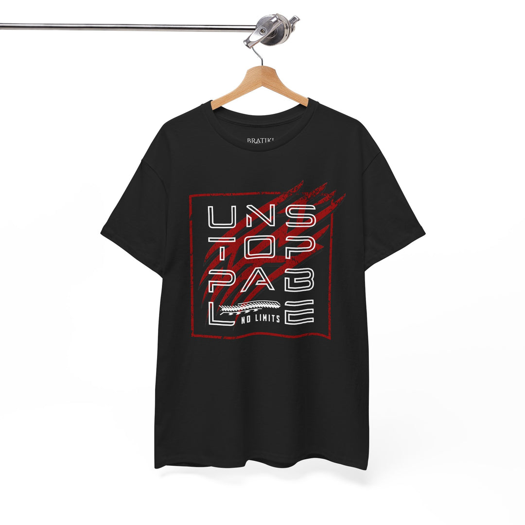 Unstoppable Unisex Heavy Cotton Tee - Bold Graphic T-Shirt for Confidence and Style