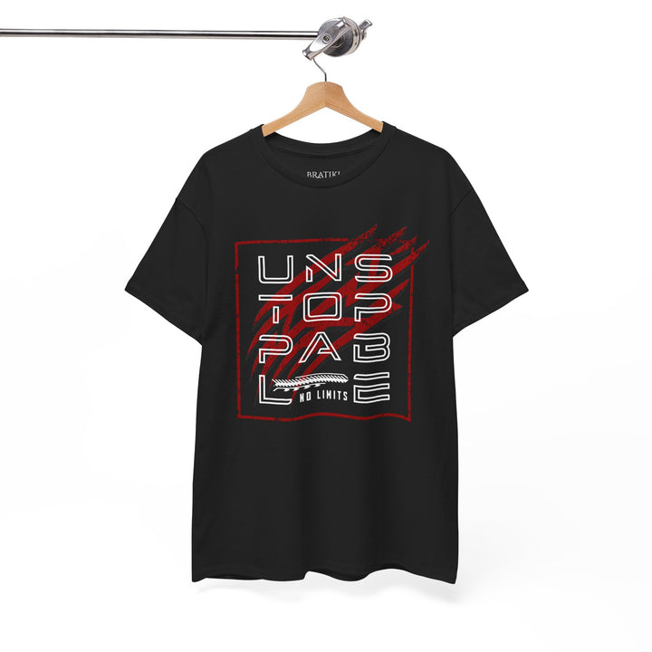 Unstoppable Unisex Heavy Cotton Tee - Bold Graphic T-Shirt for Confidence and Style