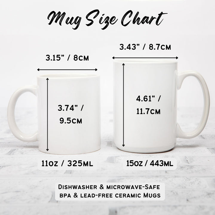 White glossy mug