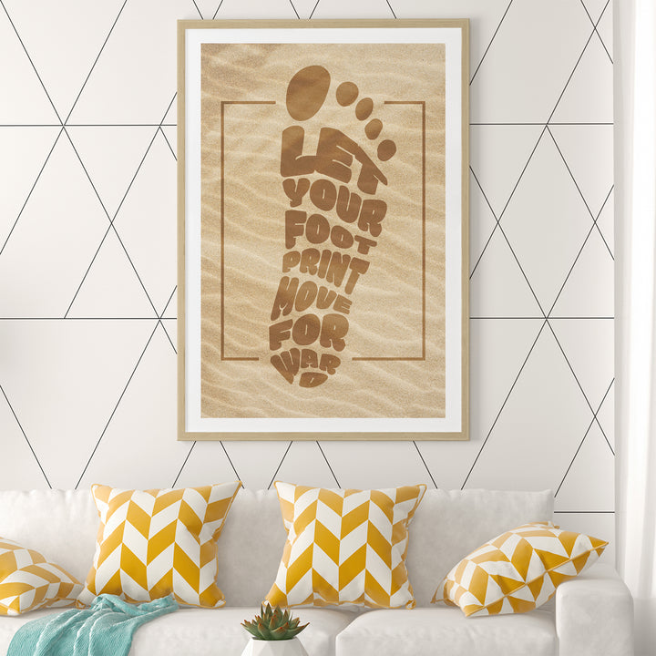 Forward Footprint Poster