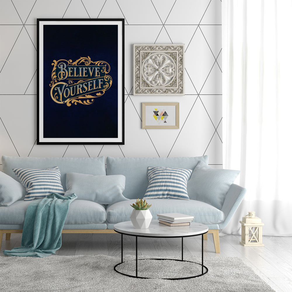 Golden Affirmation Poster