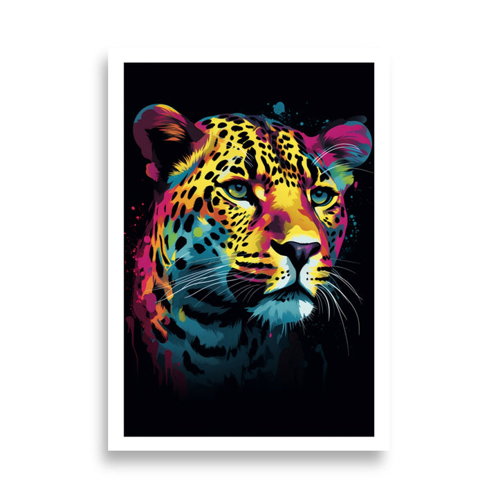 Vibrant Jaguar Art Poster