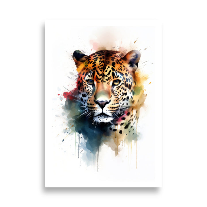 Vibrant Jaguar Art Poster