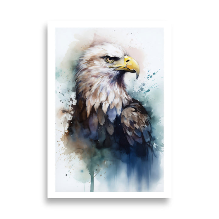 Ethereal Eagle Watercolor Poster