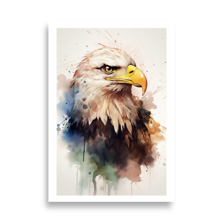 Watercolor Majesty Eagle Poster