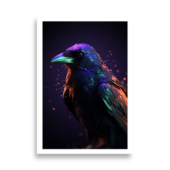 Luminescent Crow Poster Art