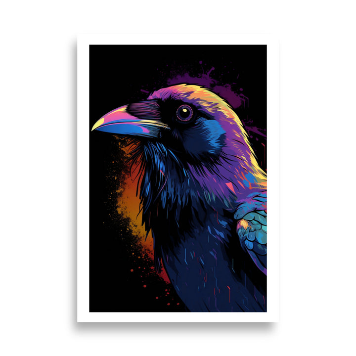 Vibrant Crow Poster Artistry