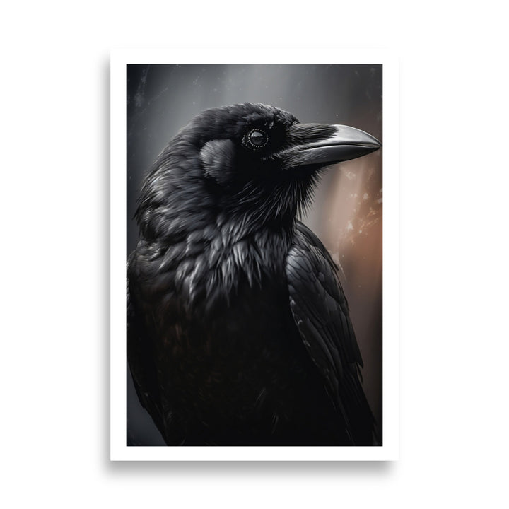 Moonlit Crow Poster Elegance