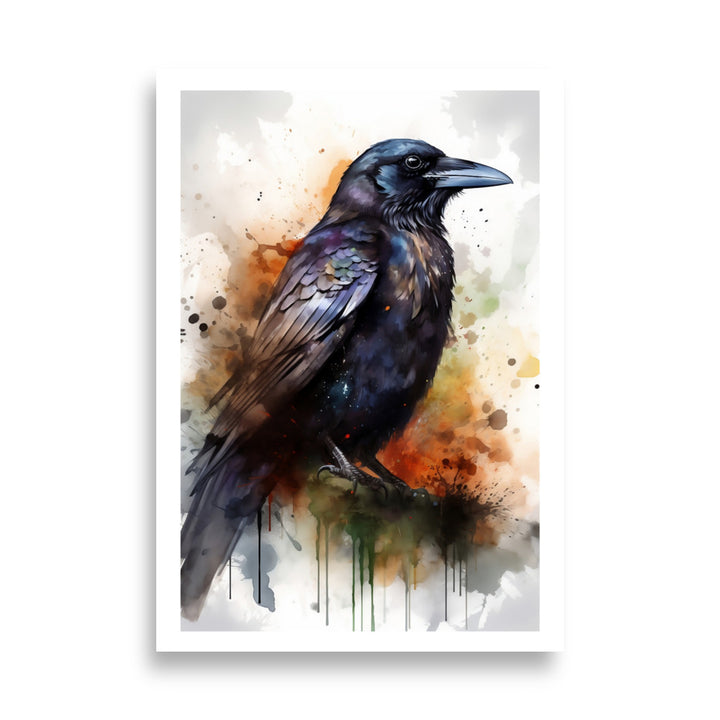 Ethereal Crow Poster Artistry