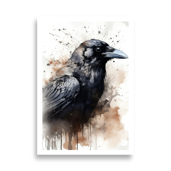 Enigmatic Crow Poster Essence