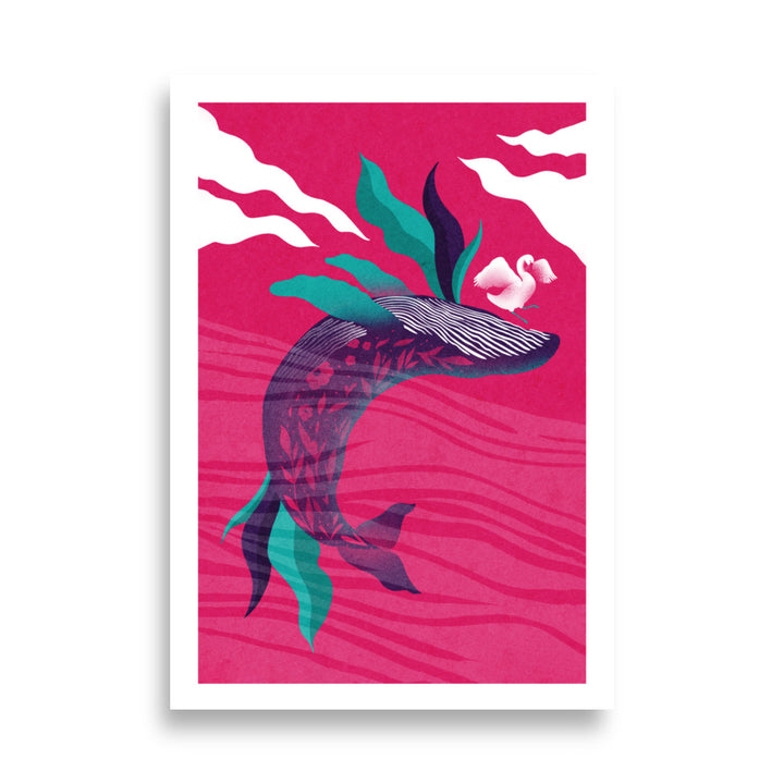 Mystical Whale Poster