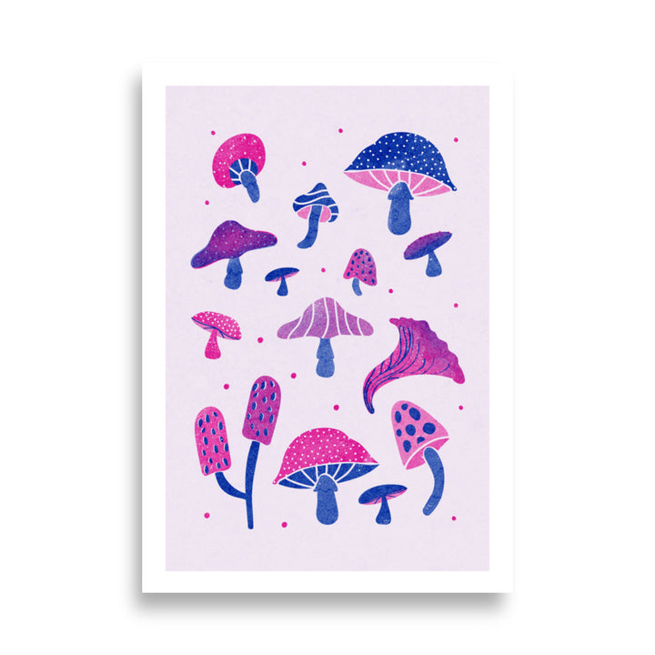 Mystical Mushroom Medley Poster