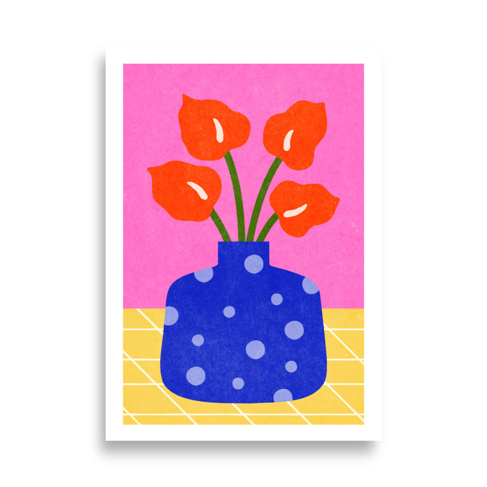 Vibrant Poppies Poster