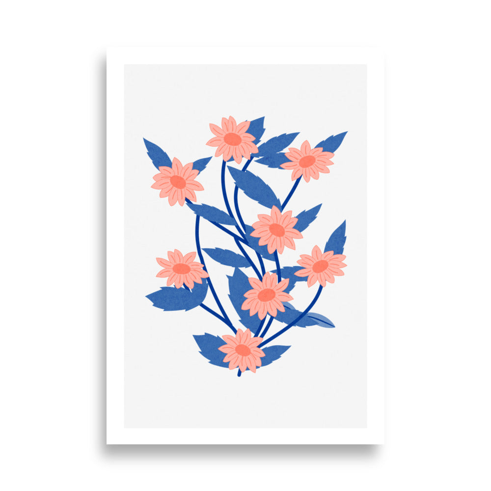 Elegant Daisies Poster