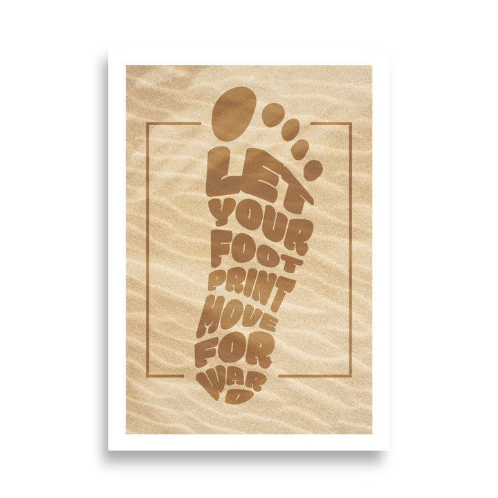 Forward Footprint Poster