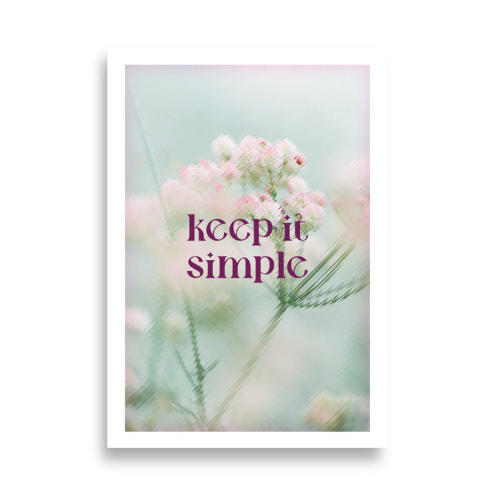 Simplicity Floral Poster