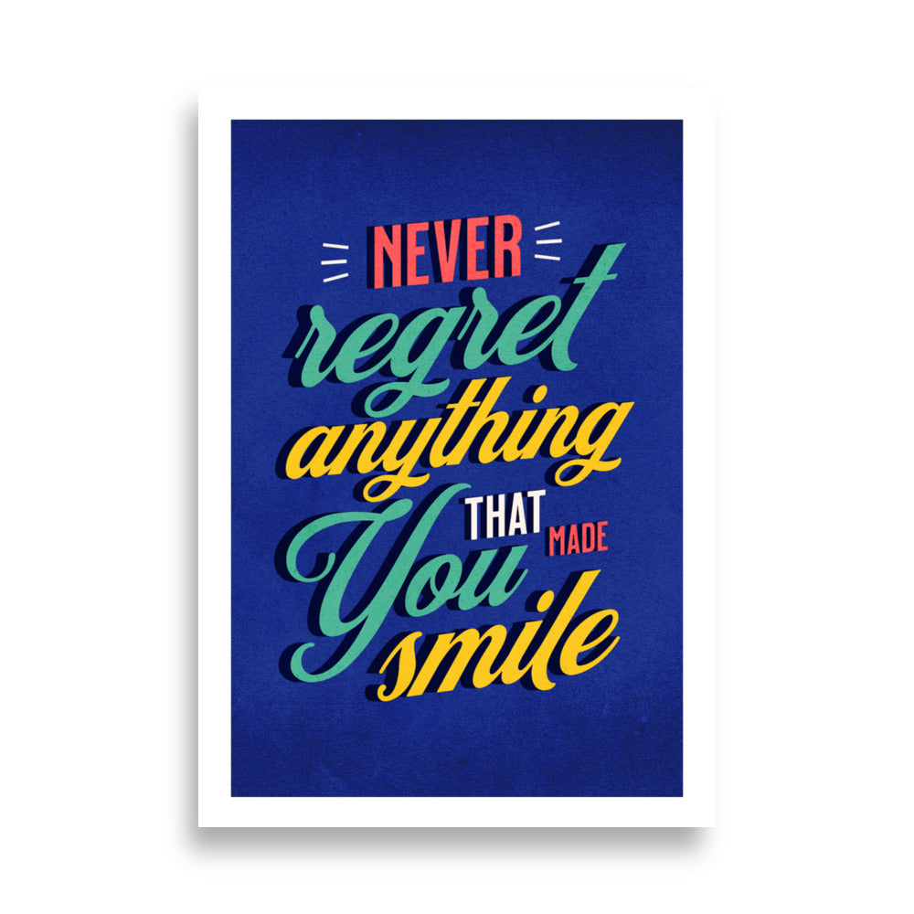 Colorful Smile Quote Poster