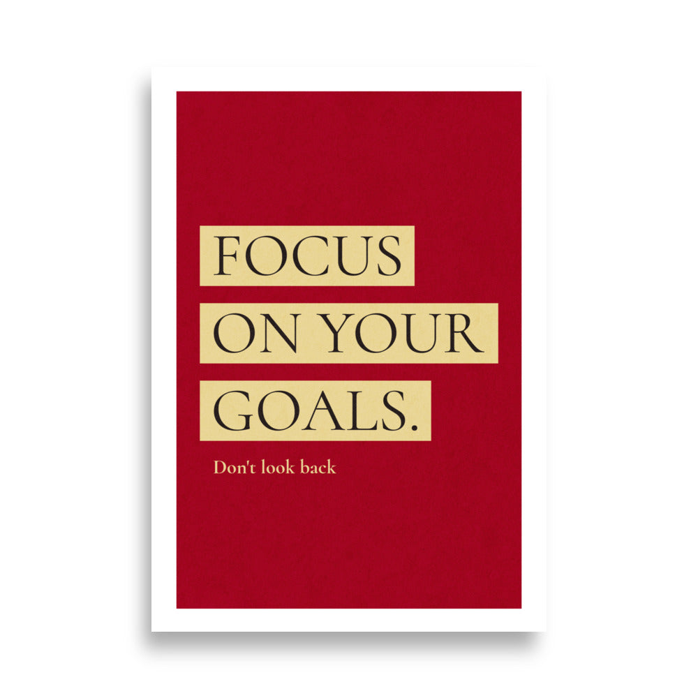 Goals Focus Poster