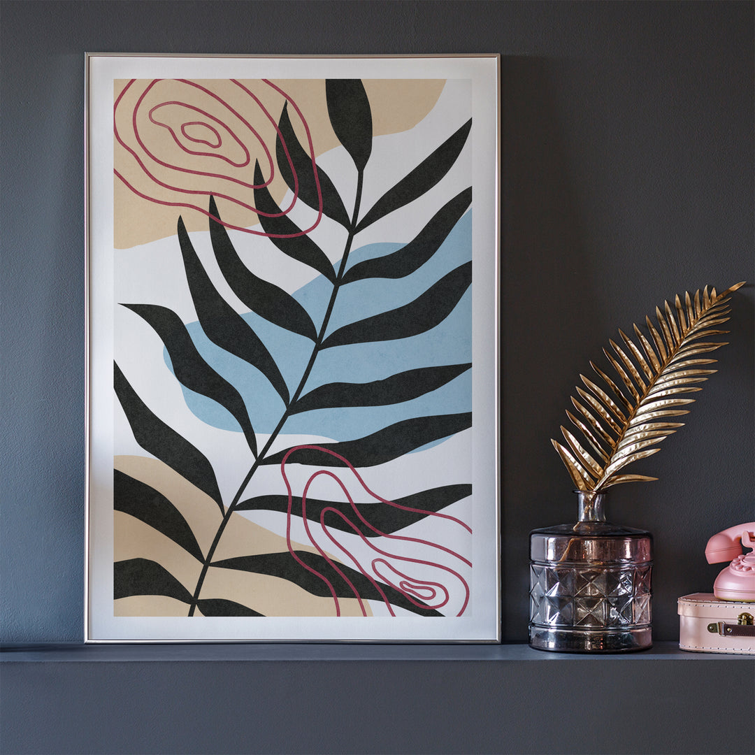 Floral Whirls Poster