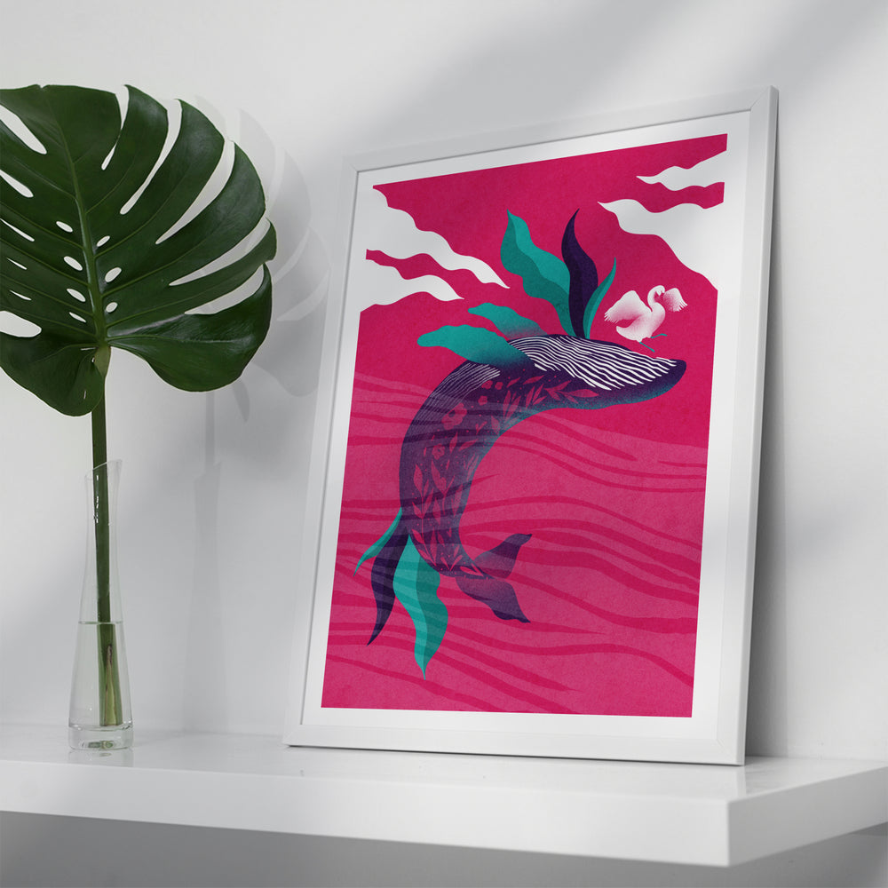 Mystical Whale Poster