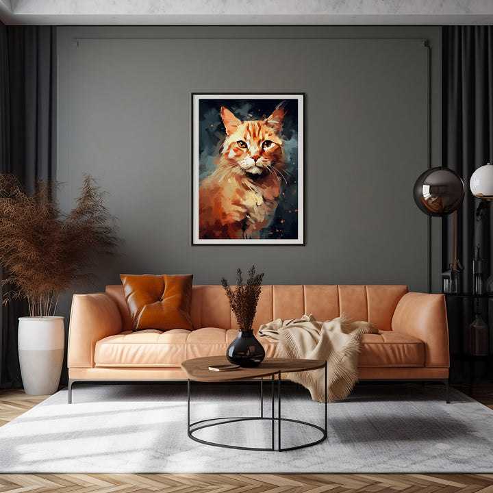 Majestic Cat Poster Portrait