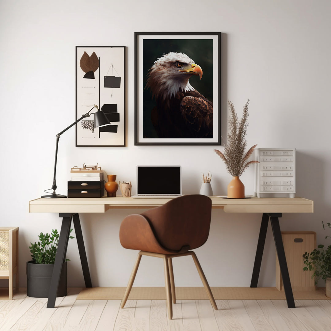 Regal Eagle Portrait Poster