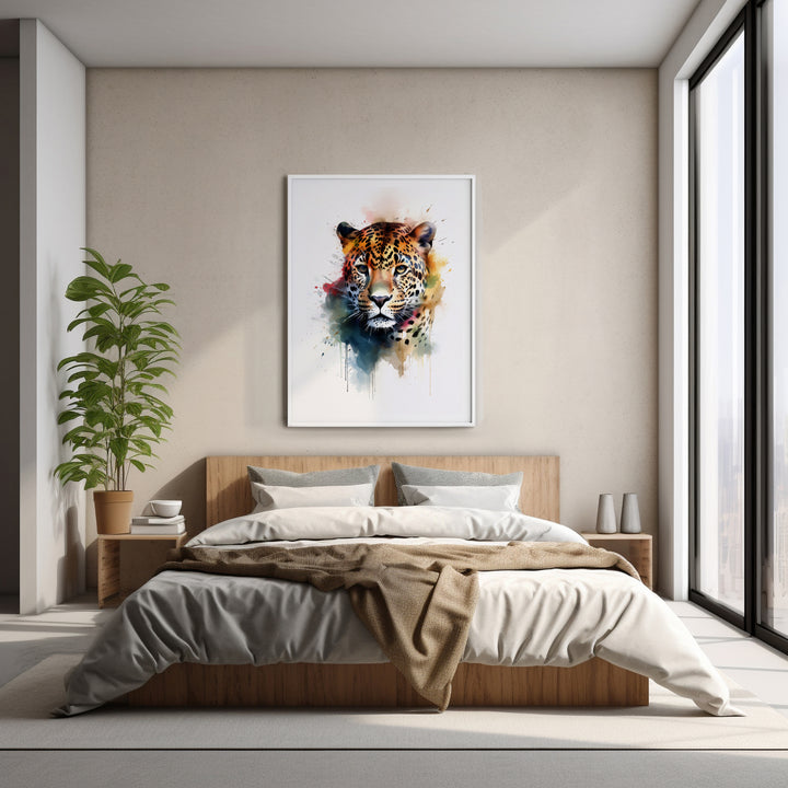 Vibrant Jaguar Art Poster