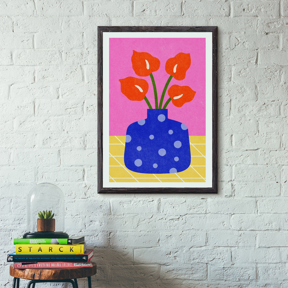 Vibrant Poppies Poster