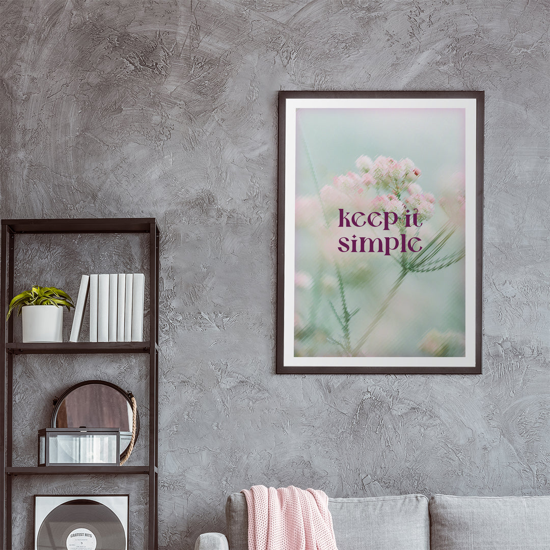 Simplicity Floral Poster