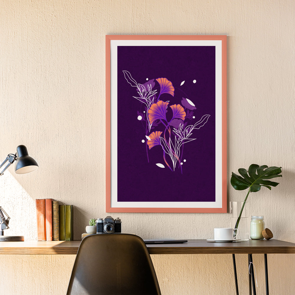 Midnight Flora Poster