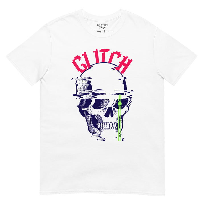 Digital Glitch Skull T-Shirt