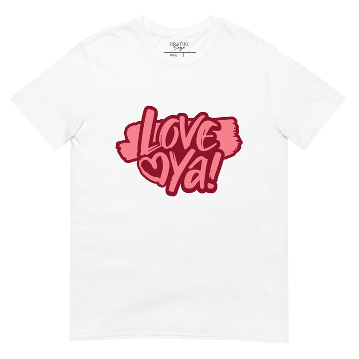 Affectionate Slogan Casual T-Shirt