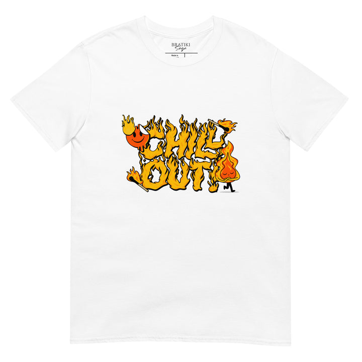 Flame Motif T-Shirt