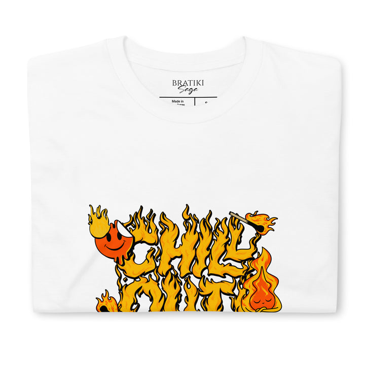 Flame Motif T-Shirt