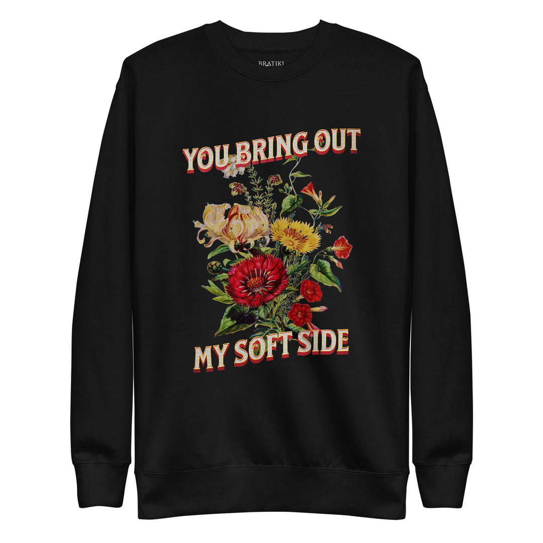 Soft Side Floral Sweatshirt