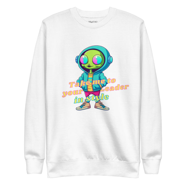 Leader-Greeting Alien Sweatshirt