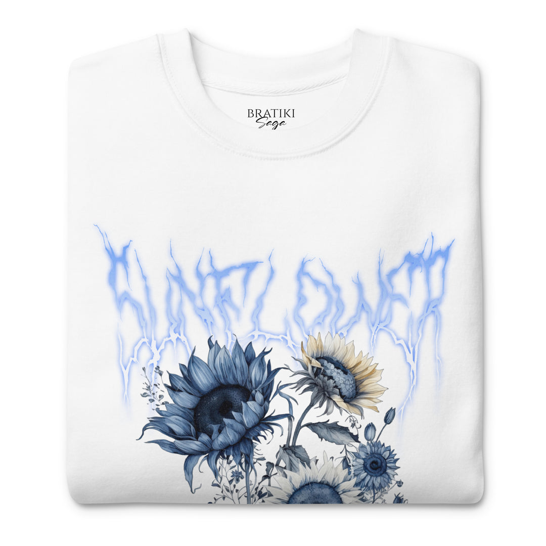 Blue Flame Florals Sweatshirt