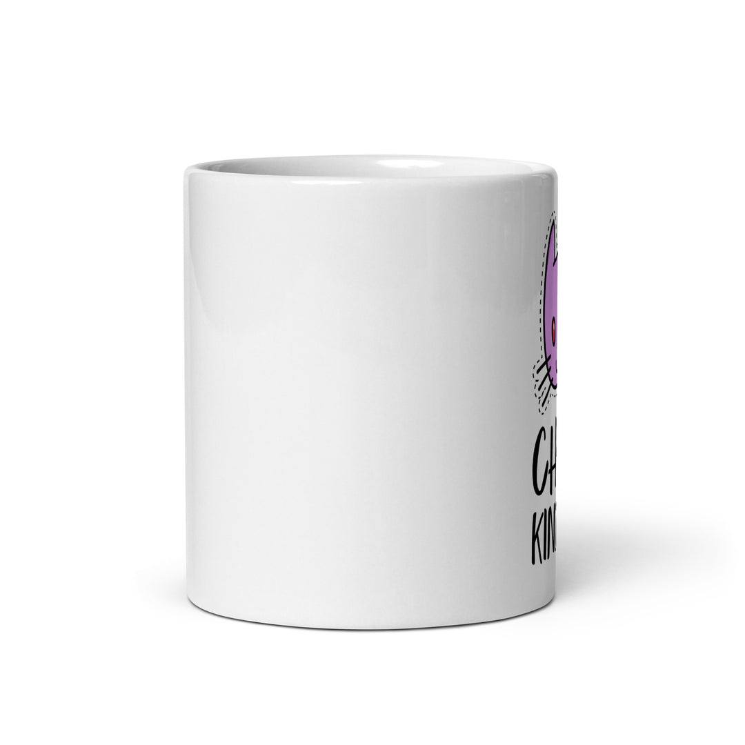 White glossy mug