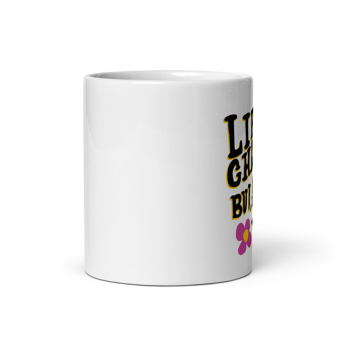 White glossy mug