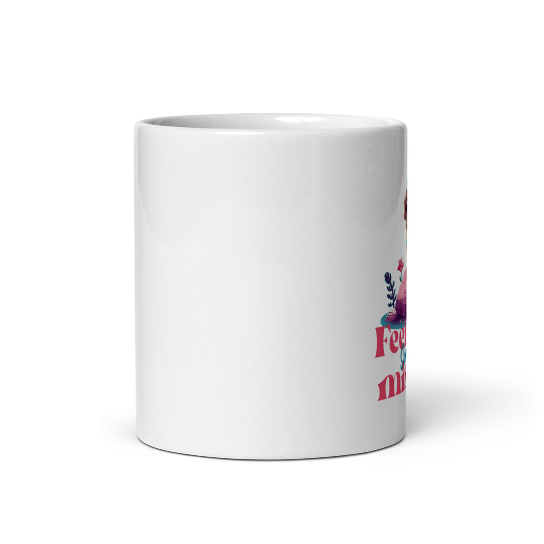 White glossy mug