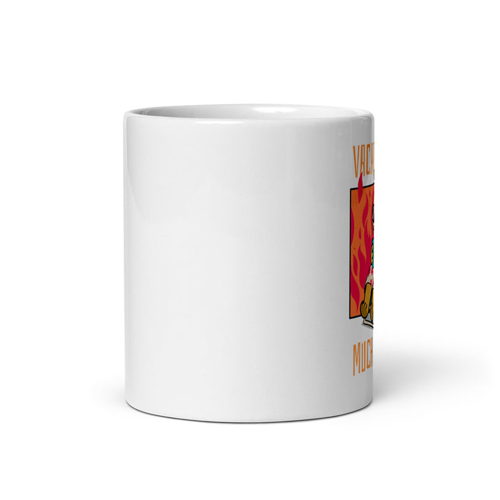 White glossy mug