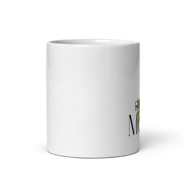 White glossy mug