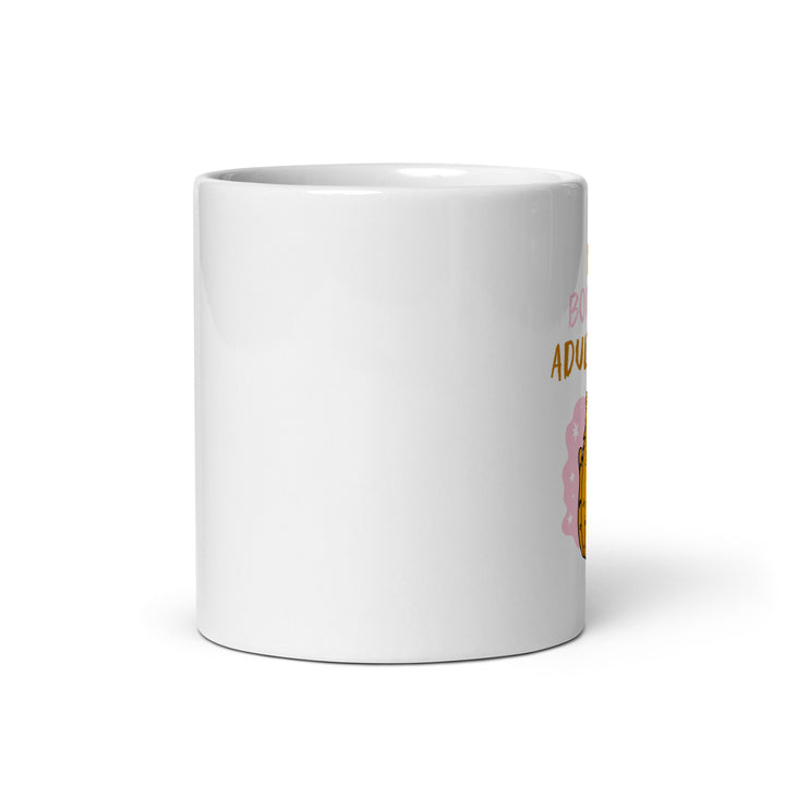 White glossy mug